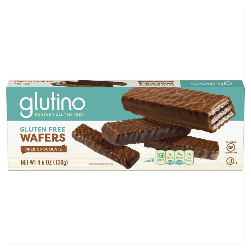 GALLETAS WAFERS CHOCOLATE SIN GLUTEN GLUTINO  4.6 OZ
