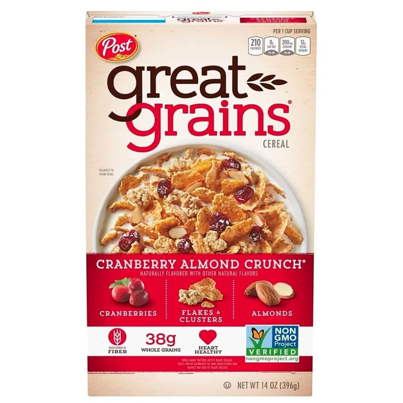 CEREAL GREAT GRAINS CRANBERRY ALMOND CRUNCH 14 OZ