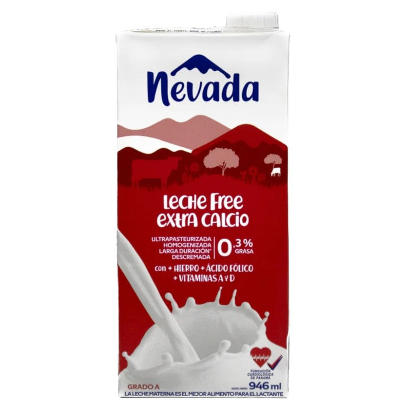 LECHE NEVADA FREE UHT 0% 946 ML