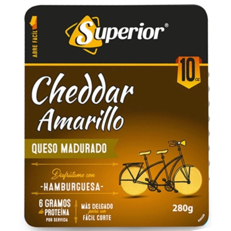 QUESO CHEDDAR AMARILLO SUPERIOR 280 GR