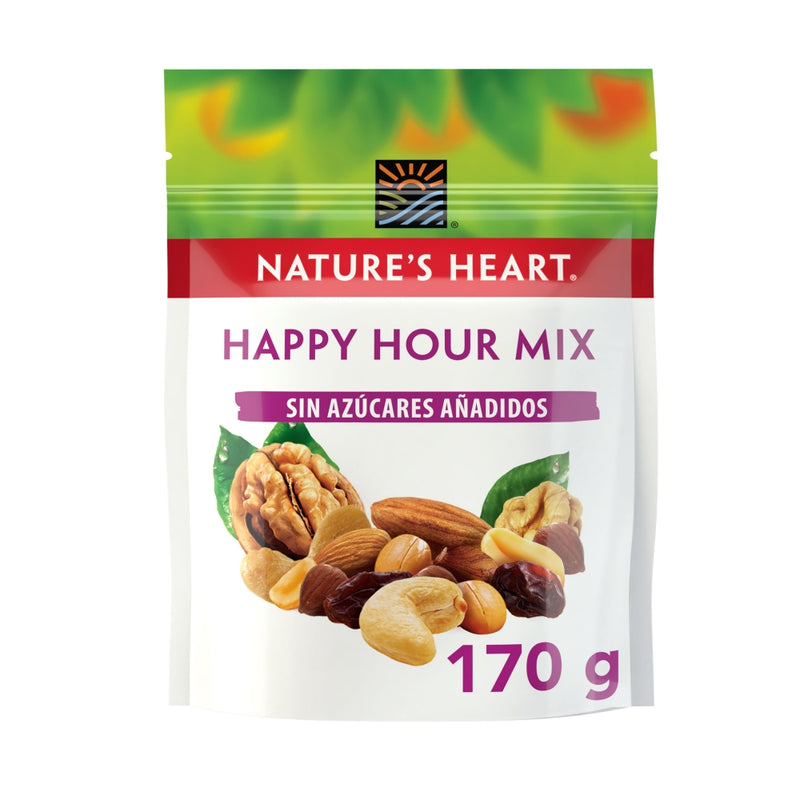 SNACKS NATURE'S HEART HAPPY HOUR MIX 170G
