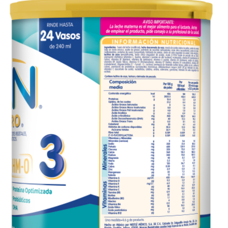 Nestlé Nan Supreme Pro 3 800g leche de crecimiento