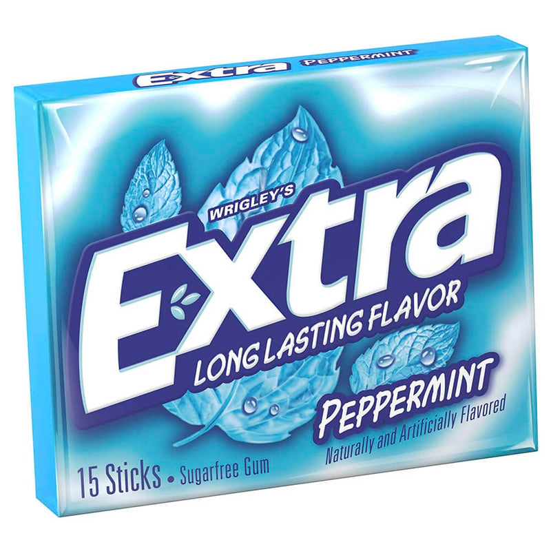 CHICLES WRIGLEYS EXTRA PEPPERMINT 15 UNIDADES