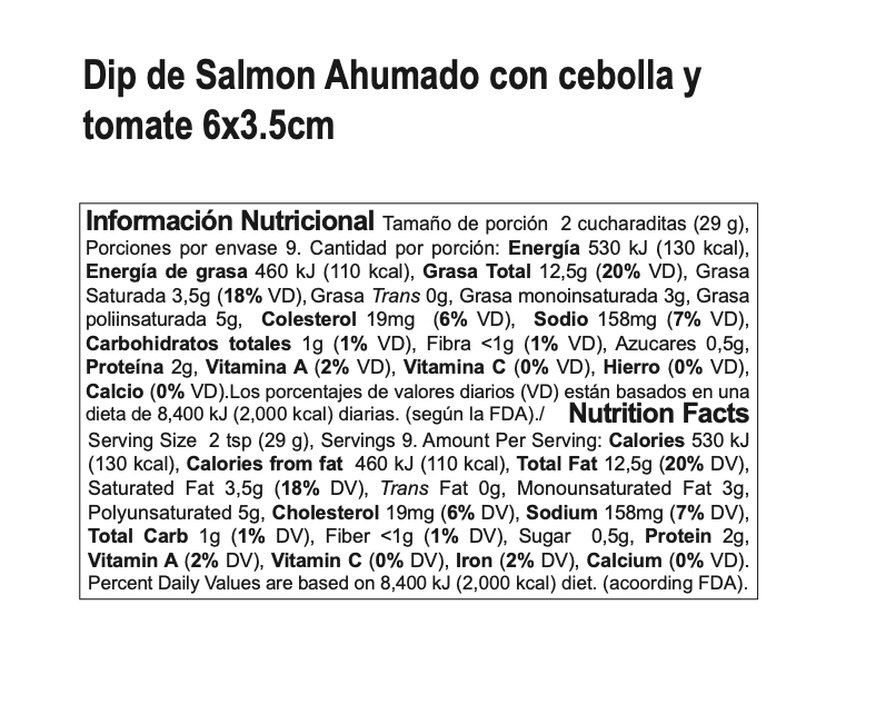 DIP DE SALMON AHUMADO TOMATE GOURMAR 260 G