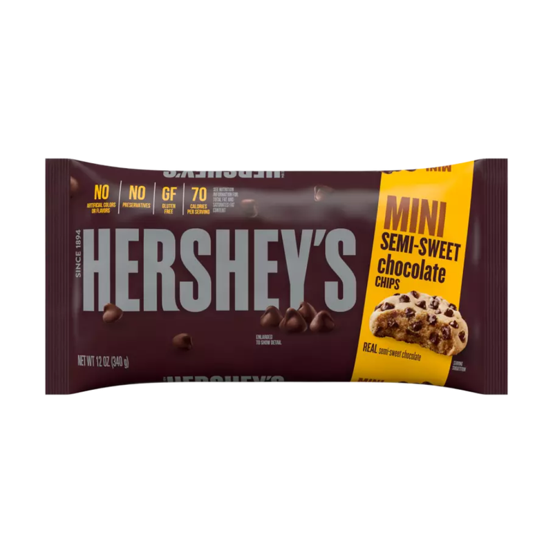 CHOCOLATES HERSHEY'S SEMI-SWEET CHIPS 12 OZ