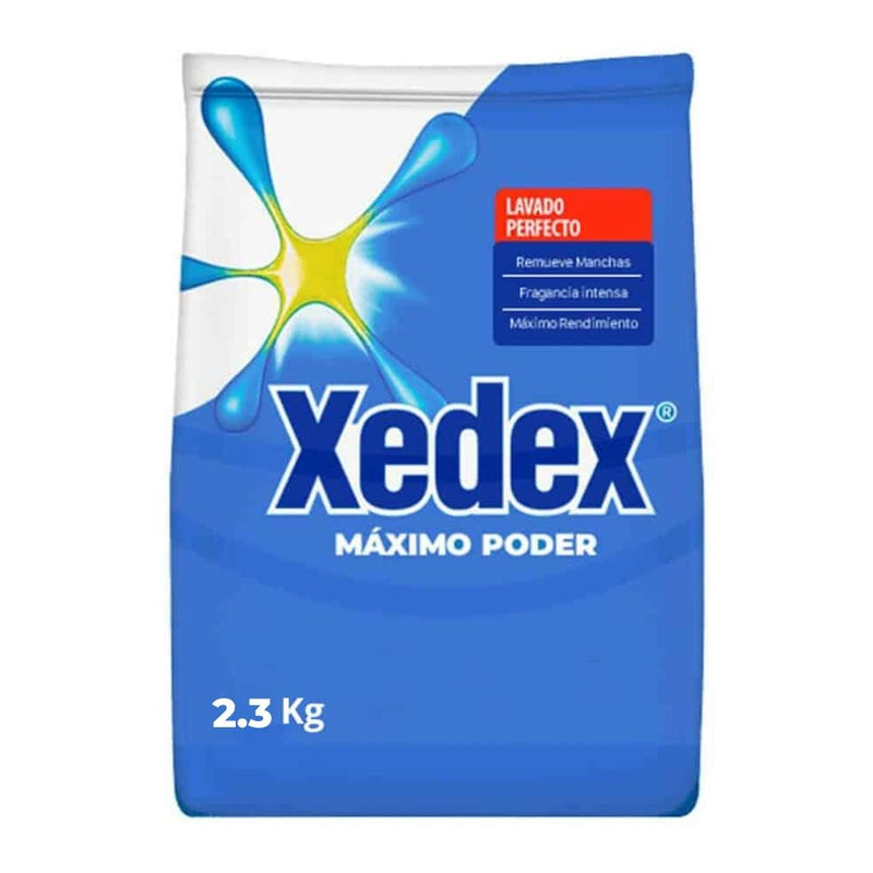DETERGENTE EN POLVO XEDEX MAXIMO PODER 2.3 KG