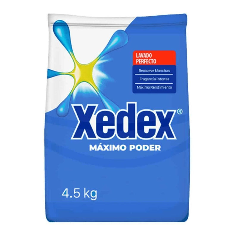 DETERGENTE EN POLVO XEDEX MAXIMO PODER 4.5 KG