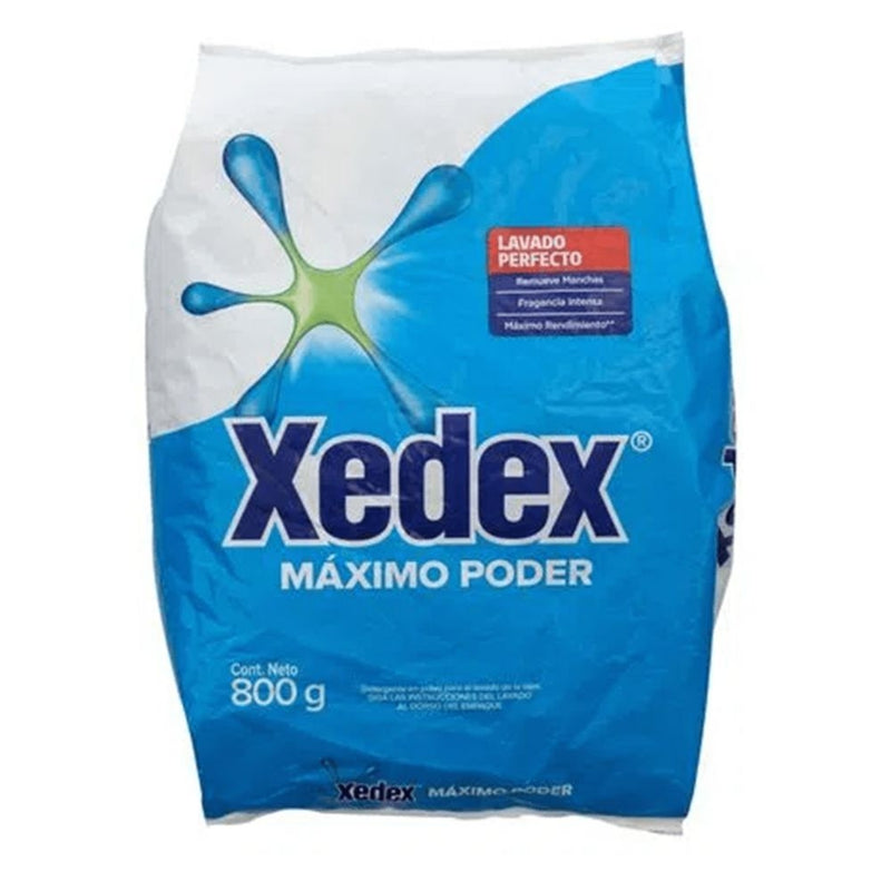 DETERGENTE EN POLVO XEDEX MAXIMO PODER 800 GR