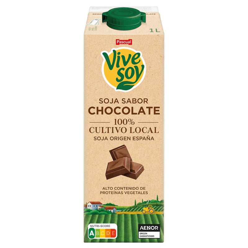 LECHE DE SOJA CHOCOLATE VIVESOY 1 LT