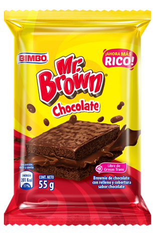 BROWNIE DE CHOCOLATE MR. BROWN 55G