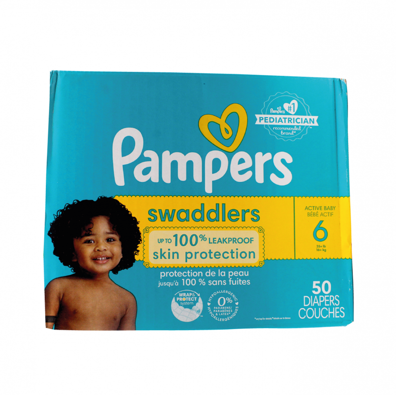 PAMPERS SWADDLERS TALLA 6 50 UNIDADES