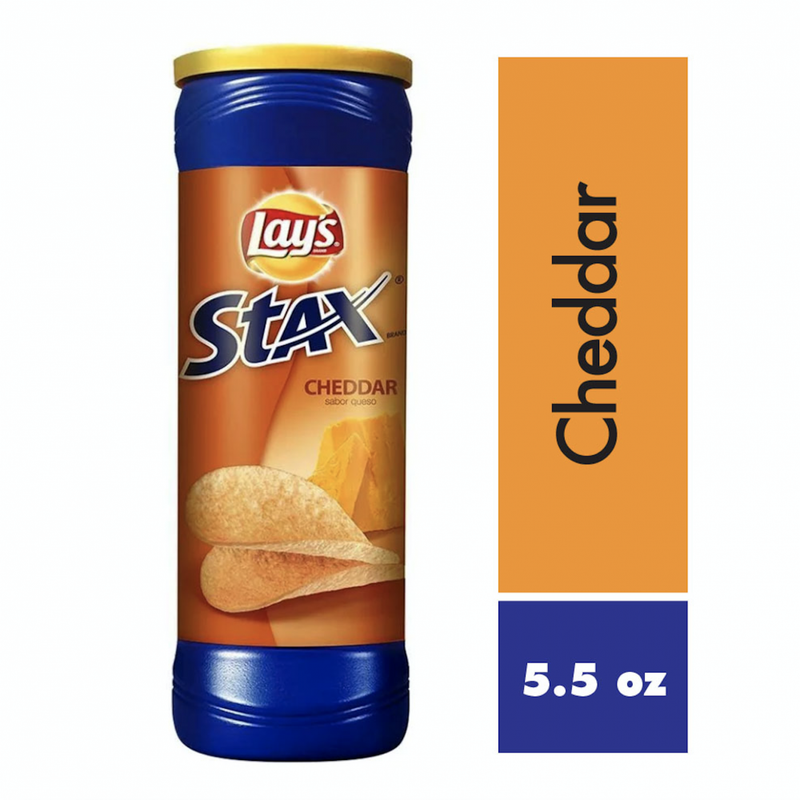PAPAS LAYS STAX CHEDDAR LARGE