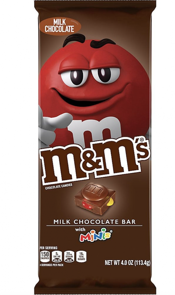 CHOCOLATES M&M'S TABLETA MINIS CHOCOLATE 4 OZ