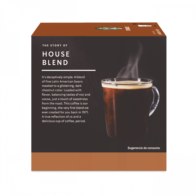 CAFE STARBUCKS BY NESCAFE DOLCE GUSTO AMERICANO HOUSE BLEND 12 CAPSULAS