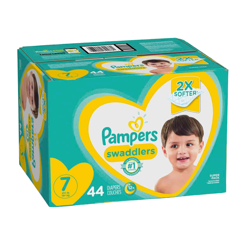PAMPERS SWADDLERS TALLA 7 44 UNIDADES
