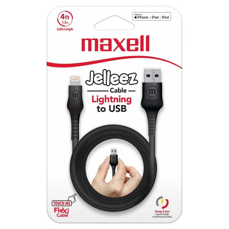 CABLE JELLEEZ LIGHTNING TO USB MAXELL 1 UND