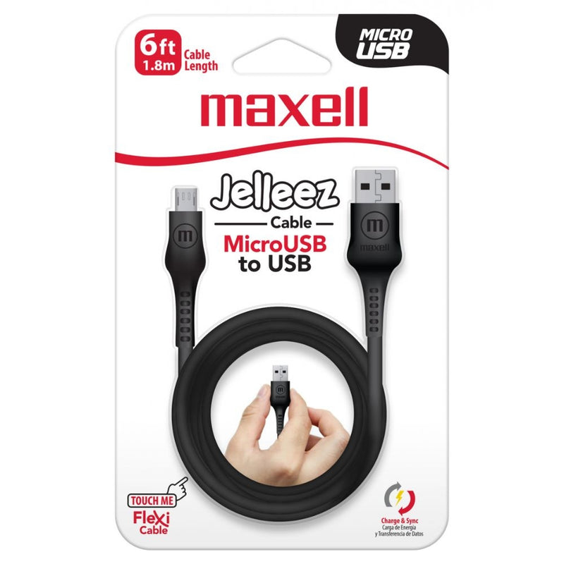 CABLE USB A MICRO USB COLOR NEGRO 6FT MAXELL 1 UND