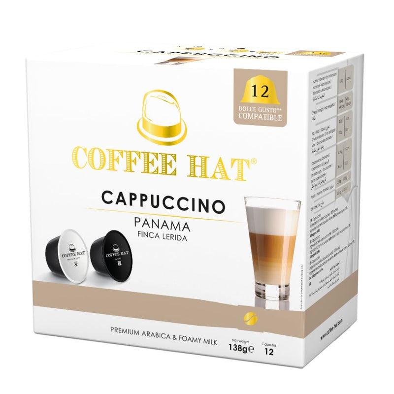 CAFE CAPPUCCINO COFFEE HAT 12 CAPSULAS