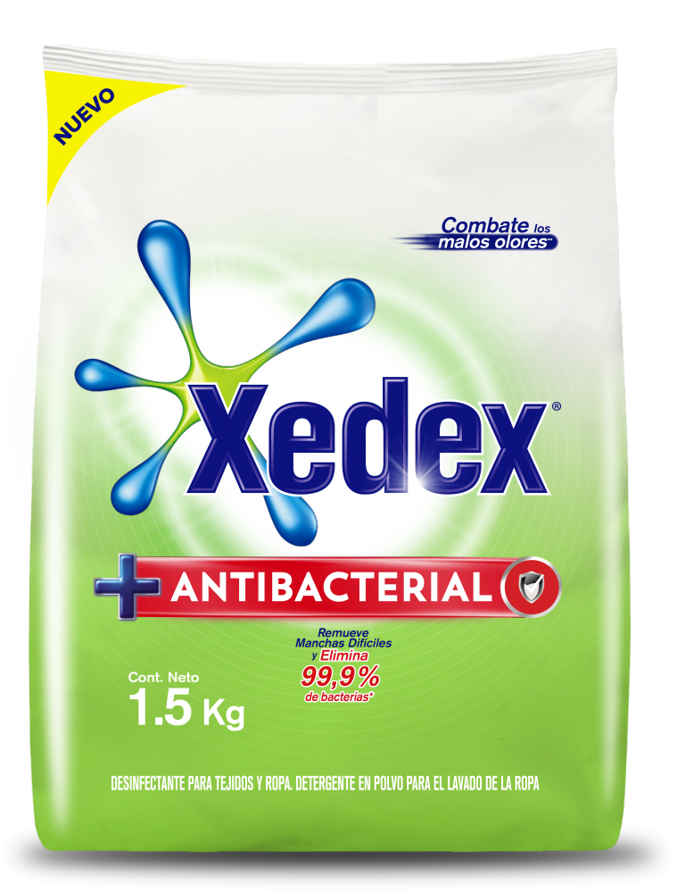 Detergente Xedex Polvo Antibacterial 1.5 kg